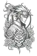 Shinigami Naruto tattoo design idea