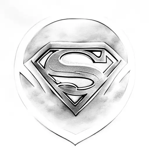 Download Tattoo Png - Superman Logo With Wings Tattoo - Full Size PNG Image  - PNGkit