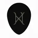 chi rho coin tattoo design idea