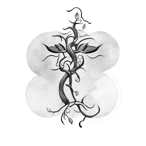  vine with a brother's love tattoo design idea