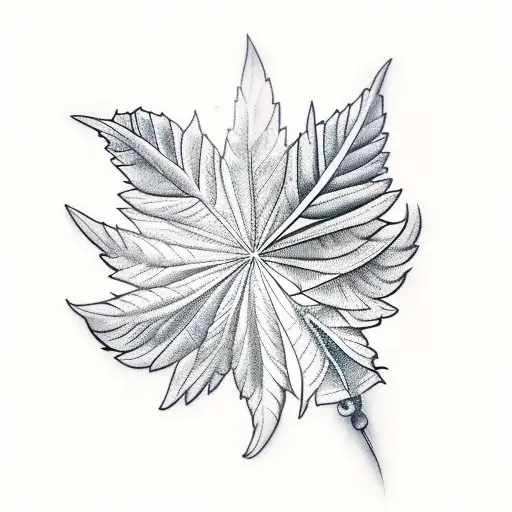 tattoo for 4 friend including weed leaf tattoo design idea