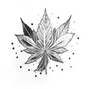 tattoo for 4 friend including weed leaf tattoo design idea
