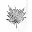 tattoo for 4 friend including weed leaf tattoo design idea