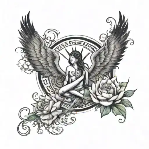 Karma is the ultimate purpose, it should show philosophy and Duality of the world. we are more than body and mind. peace tattoo design idea