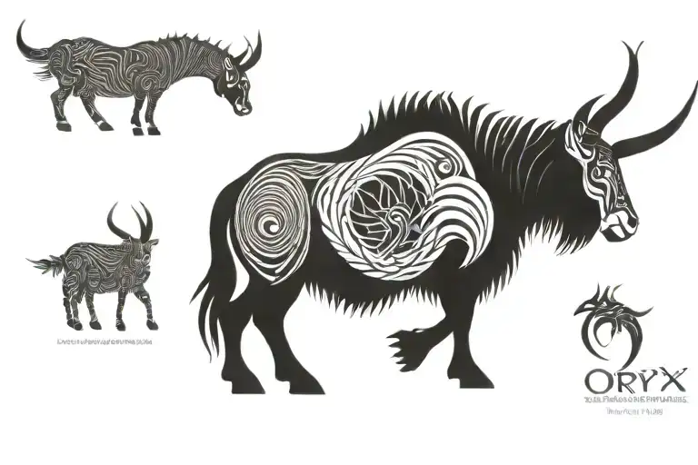 oryx tattoo design idea