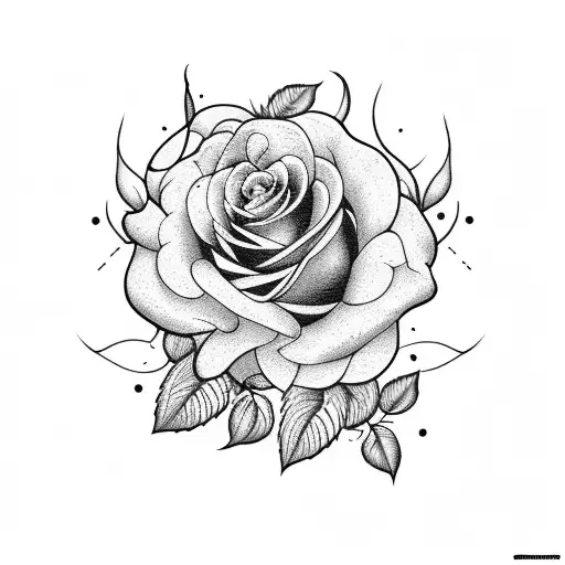 fine roses, 3 birds and "sé feliz"  tattoo design idea