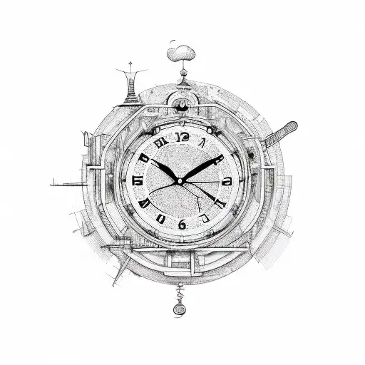 11:11, clock, cross tattoo design idea