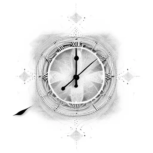 11:11, clock, cross, Akashic tattoo design idea