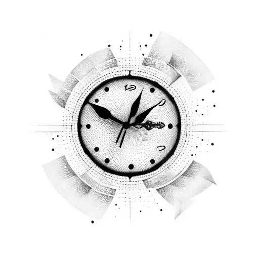 11:11, clock, cross tattoo design idea