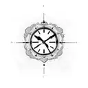 11:11, clock, cross tattoo design idea