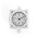 11:11, clock, cross tattoo design idea