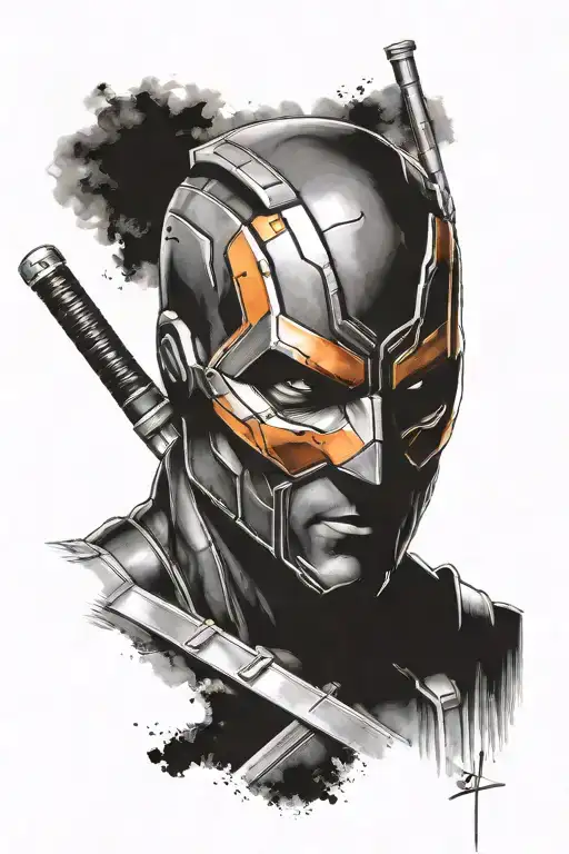 deathstroke tattoo design idea