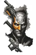 deathstroke tattoo design idea