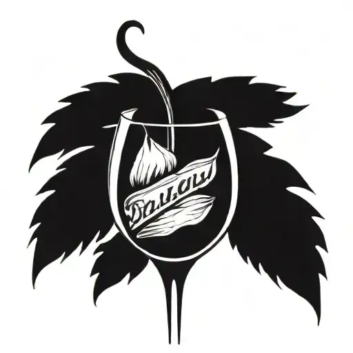 a bleeding heart in a broken wine glass tattoo design idea