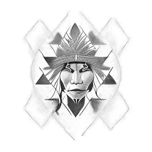 indigenous  tattoo design idea