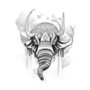 mammoth  tattoo design idea