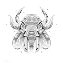 mammoth  tattoo design idea