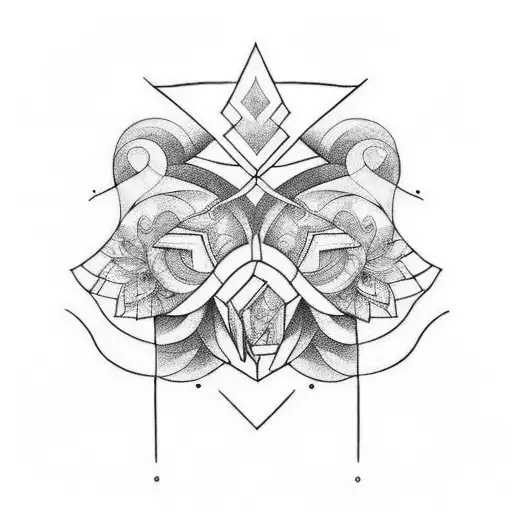 fine line tattoo design idea