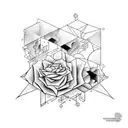 lines tattoo design idea