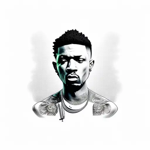 gangsta rapper  tattoo design idea