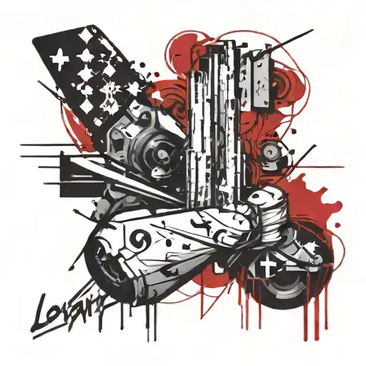 loyalty over love tattoo design idea