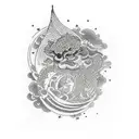 Do not go gentle into that good night tattoo design idea