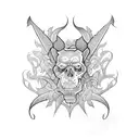 coffin  tattoo design idea