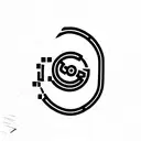 cyber cipher tattoo design idea