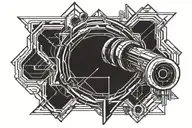 welding torch tattoo design idea