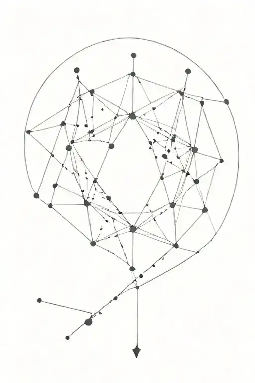 microcosm and the constellation Ursa Major tattoo design idea