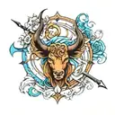 sagitarius, Gemini, Taurus and Aquarius tattoo tattoo design idea