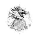 phoenix, Vegvisir, lion, samurai warrior, raven, dragon tattoo design idea