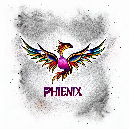 Phoenix tattoo design idea