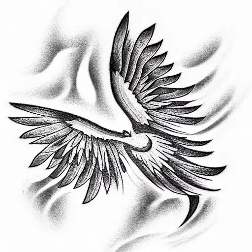 Phoenix tattoo design idea