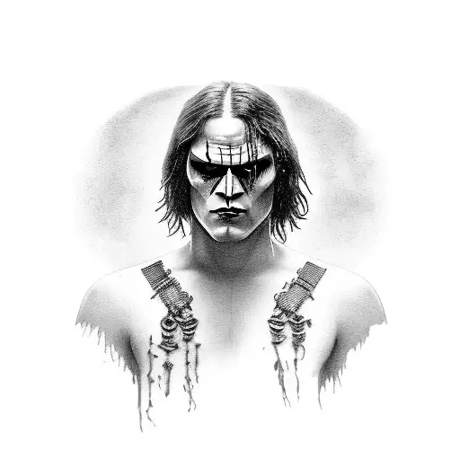 the crow movie tattoo design idea