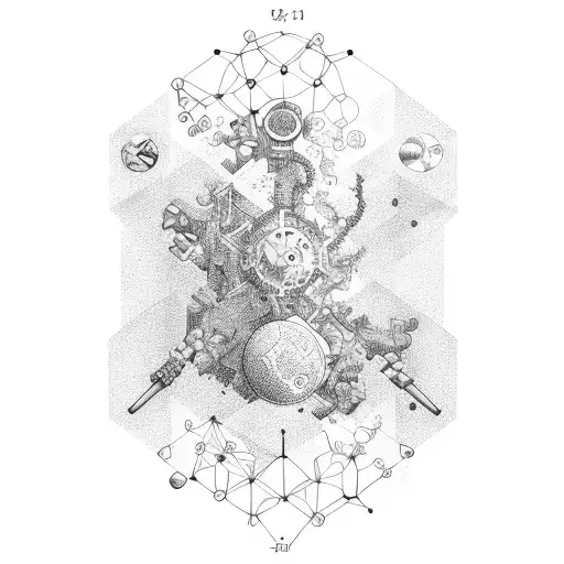 science and molecular biology  tattoo design idea