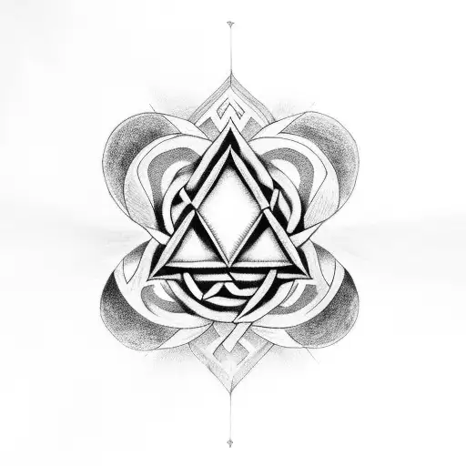 Valknut Symbol Cover Up tattoo design idea