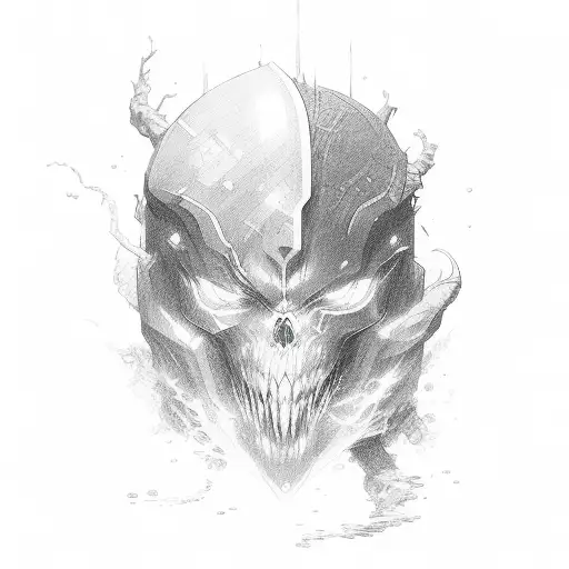 power book ghost tattoo design idea