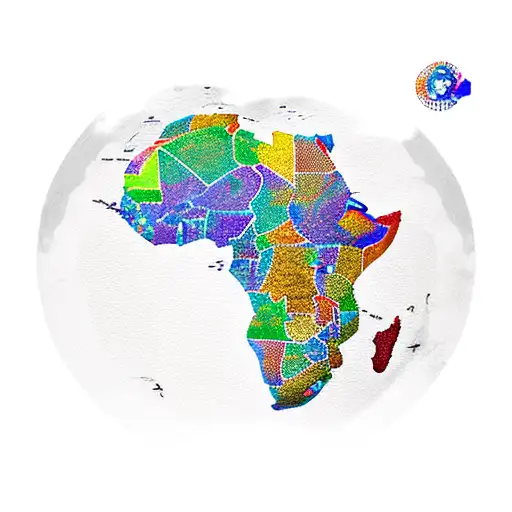 Africa map tattoo design idea