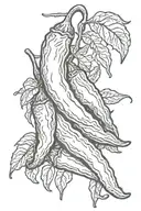 chili pepper tattoo design idea