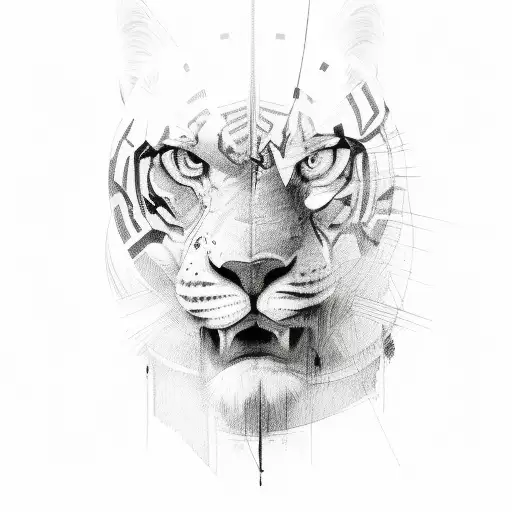 written fearless in a straight line tattoo design idea