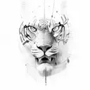 written fearless in a straight line tattoo design idea