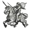 sagittarius archer riding tattoo design idea