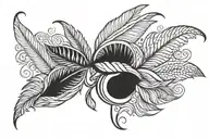 turkey feathers  tattoo design idea