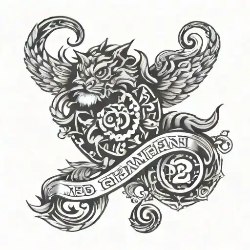 gemeni with year of birth 11 tattoo design idea