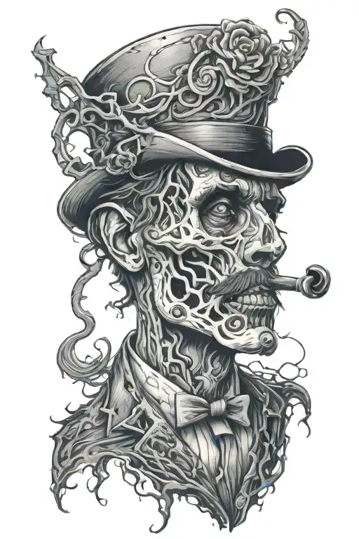Dead man walking tattoo design idea