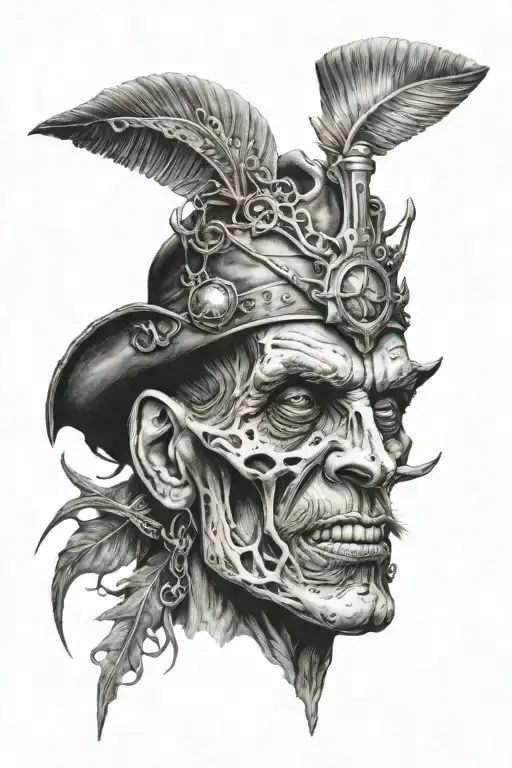 Dead man walking tattoo design idea