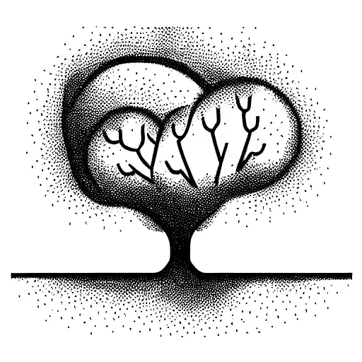 A simple tree tattoo with roots can symbolize strength, growth, and a connection to one's roots.  tattoo design idea