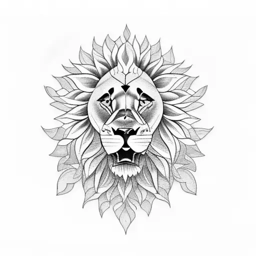 Acadia Tattoo - Gorgeous sunflower lion design by Adele.... | Facebook