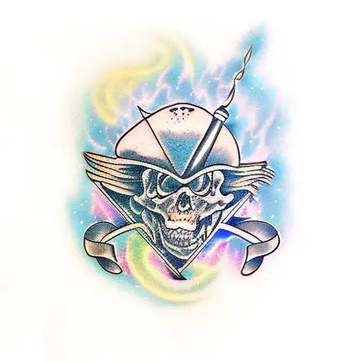 american traditional tig welding wizard  tattoo design idea